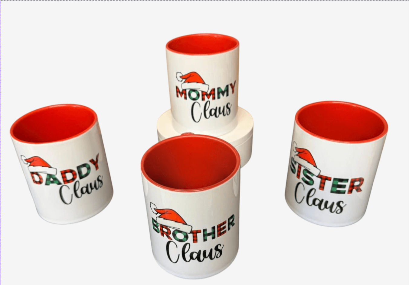 Claus Family Mug Set - Printed Mugs by Superior Embroidery Armagh