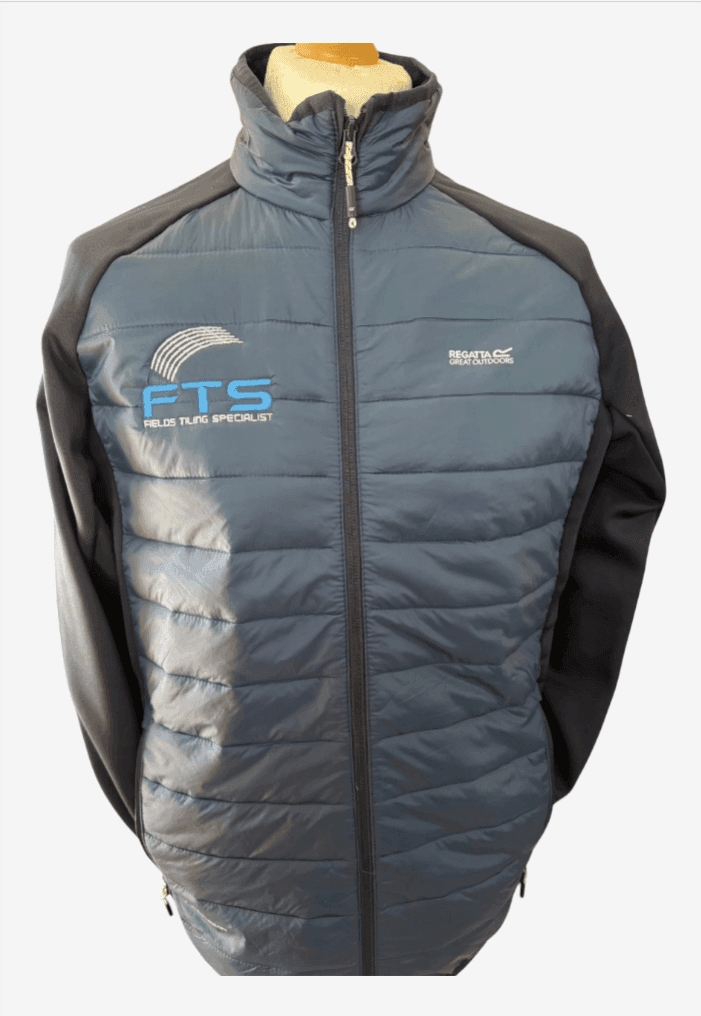 Fields Tiling Specialist - Jacket Embroidery by Superior Embroidery Armagh